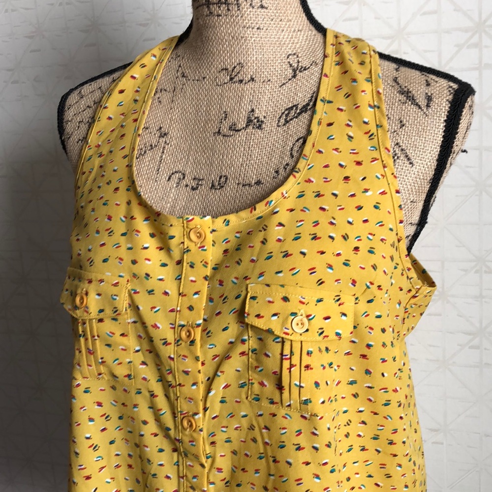 Timing Medium Yellow Razorback tank - Picture 7 of 8